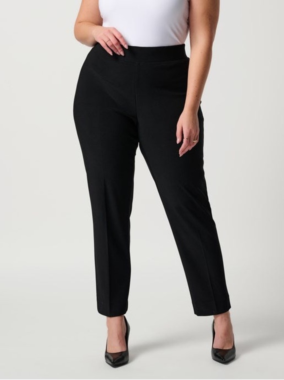 Joseph Ribkoff Essential black pull on trouser pants 💜